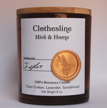 Load image into Gallery viewer, Clothesline Beeswax Candle