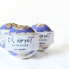 Load image into Gallery viewer, Oh Honey with Lavender Bath Bomb
