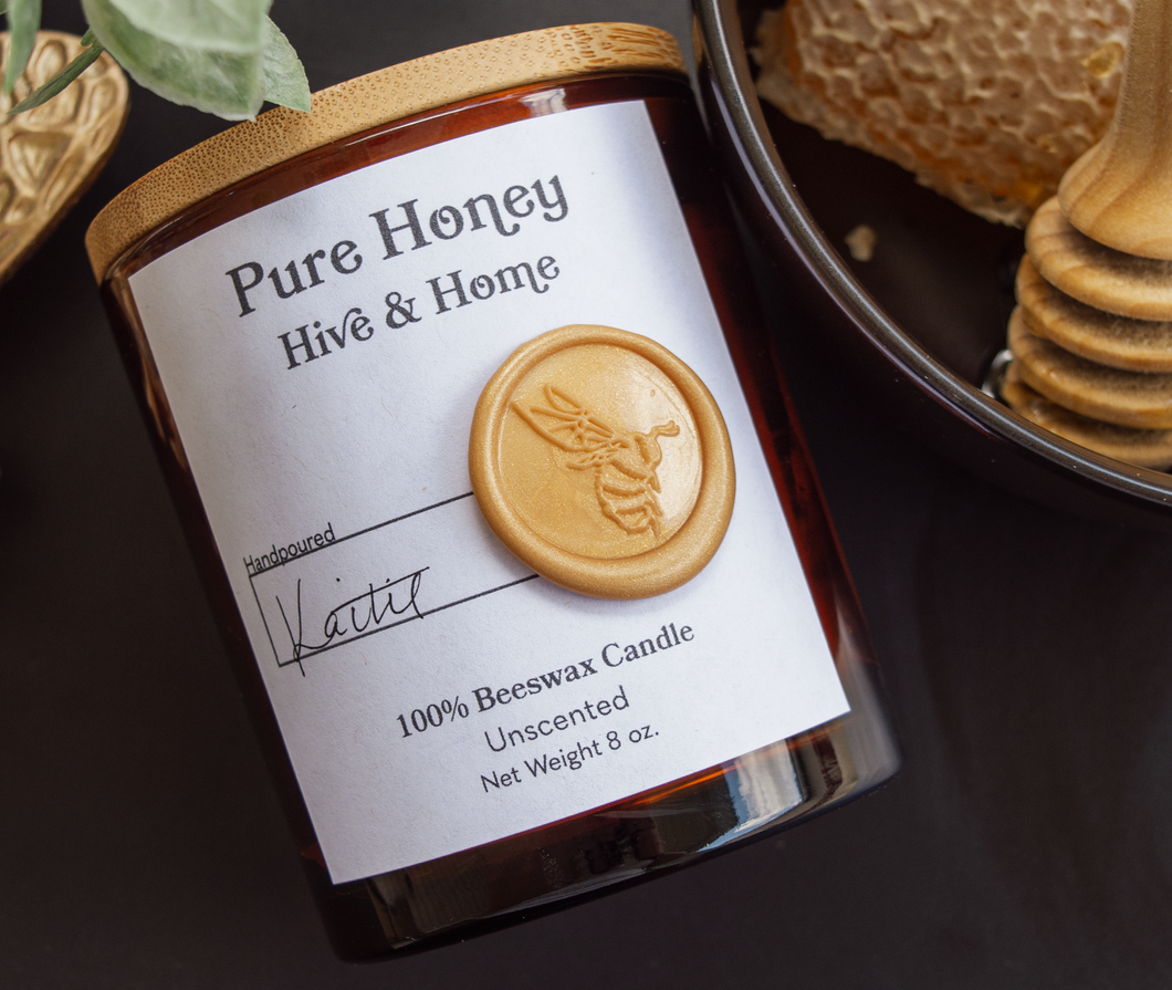 Pure Honey Beeswax Candle