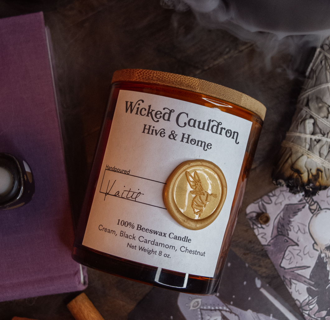 Wicked Cauldron Beeswax Candle